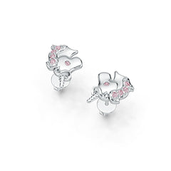 Sterling Silver Semi Mount Earrings Setting Round RD 1.5mm DHJ