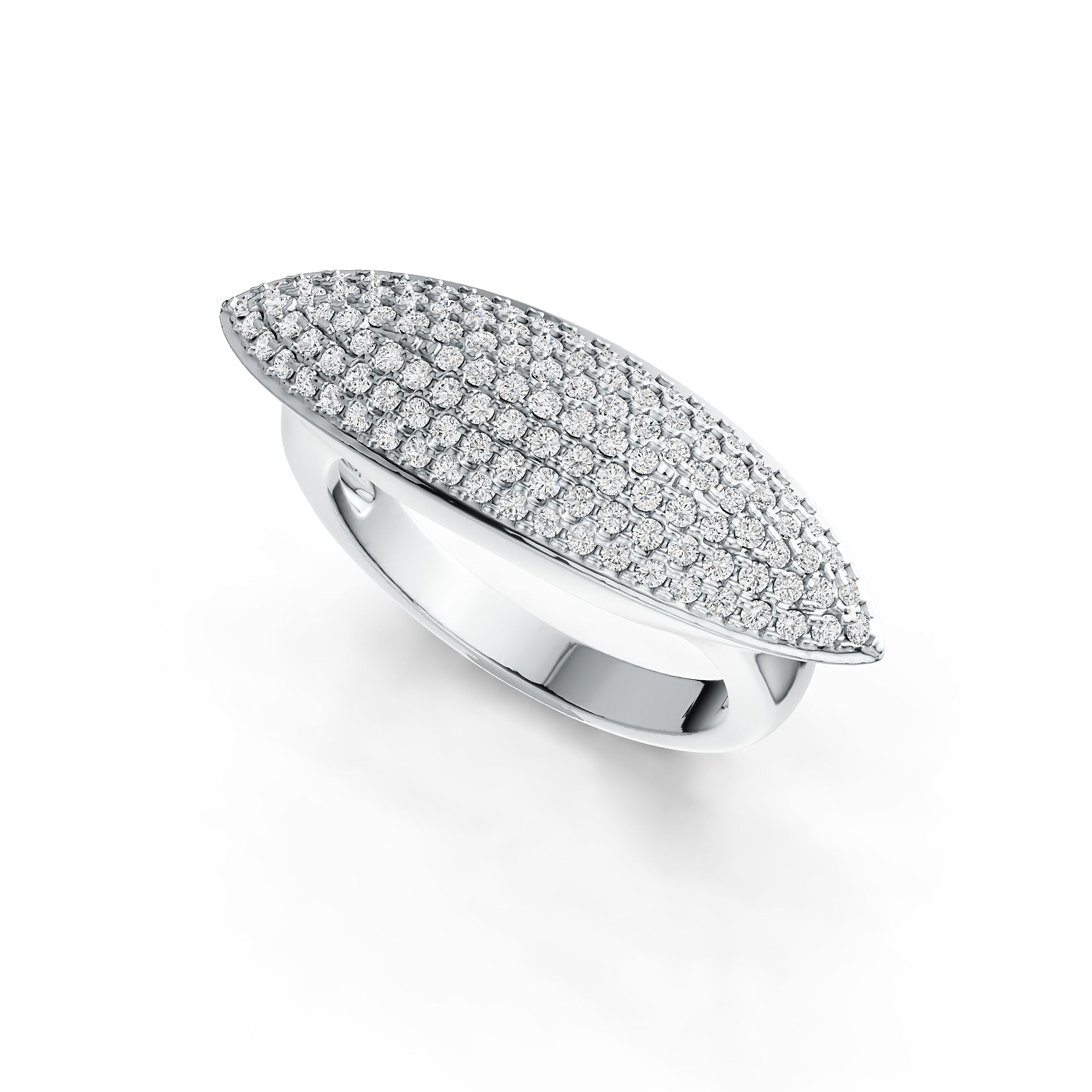 Sterling Silver Semi Mount Ring Setting Round RD 1.1mm DHJ
