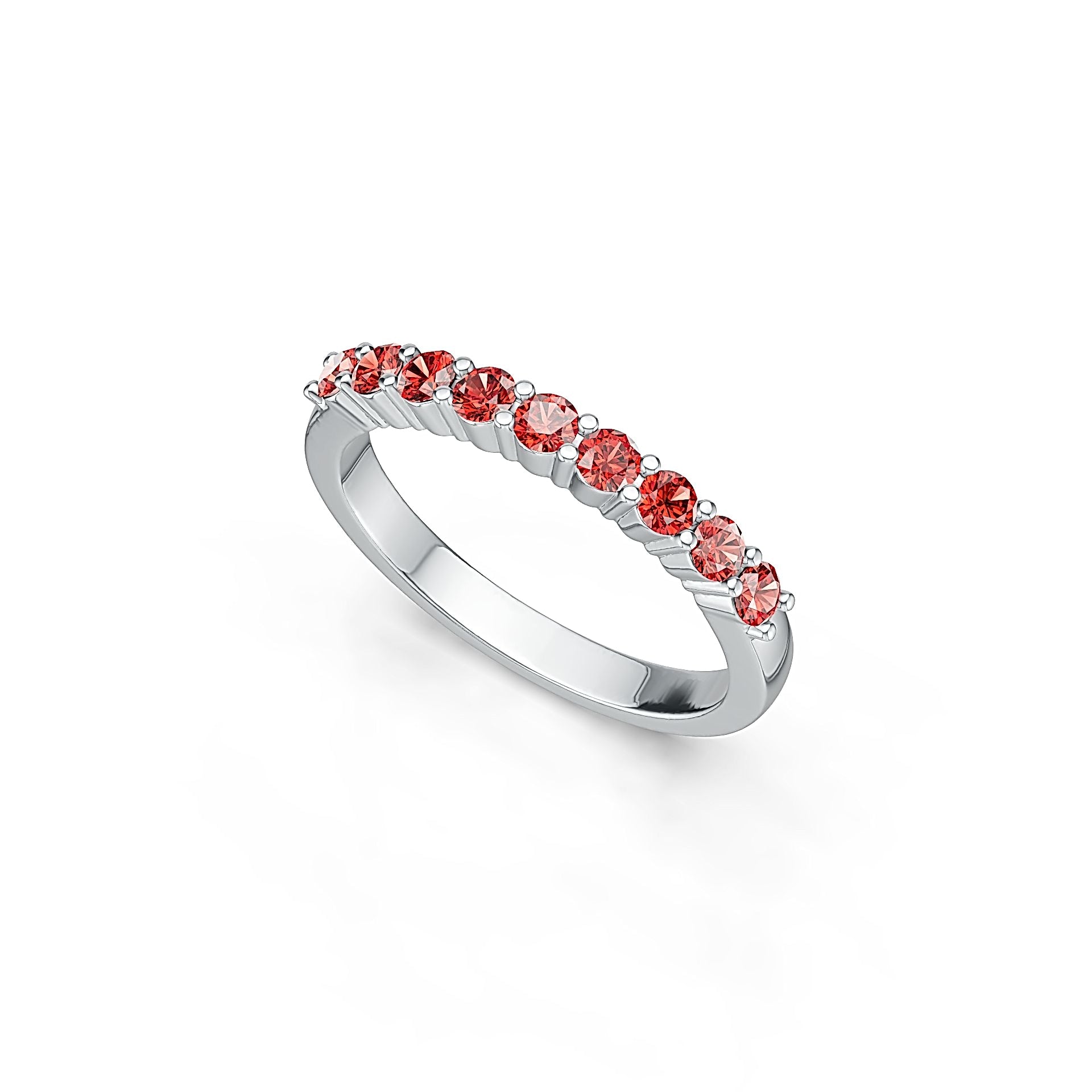 Sterling Silver Semi Mount Ring Setting Round RD 2.6x2.6mm 9 Stone Ring DHJ