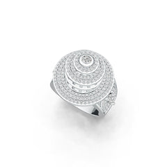 Sterling Silver Semi Mount Ring Setting Pear PE 5X3mm Leaning Tower of Pisa Theme - Syzjewelry