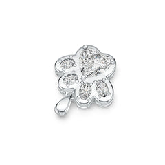 Sterling Silver Semi Mount Pendant Setting Heart HT 8X8mm OV 5X3mm OV 4X3mm - Syzjewelry