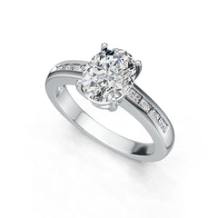 Sterling Silver Semi Mount Ring Setting Oval OV 9X7mm DHJ