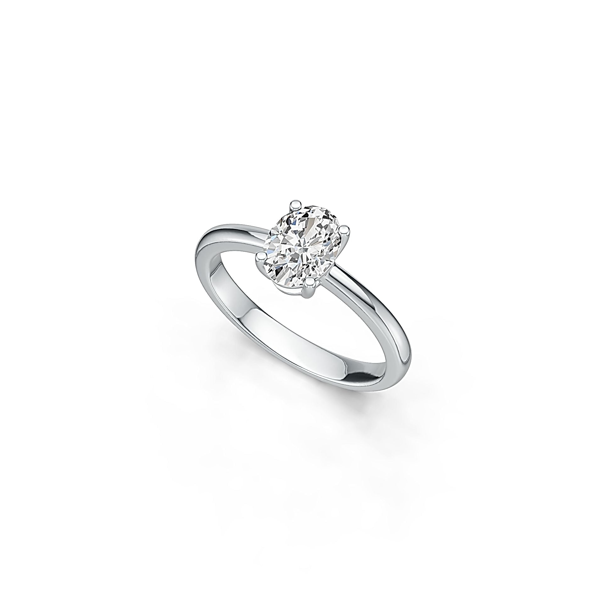 Sterling Silver Semi Mount Ring Setting Oval OV 8X6mm DHJ