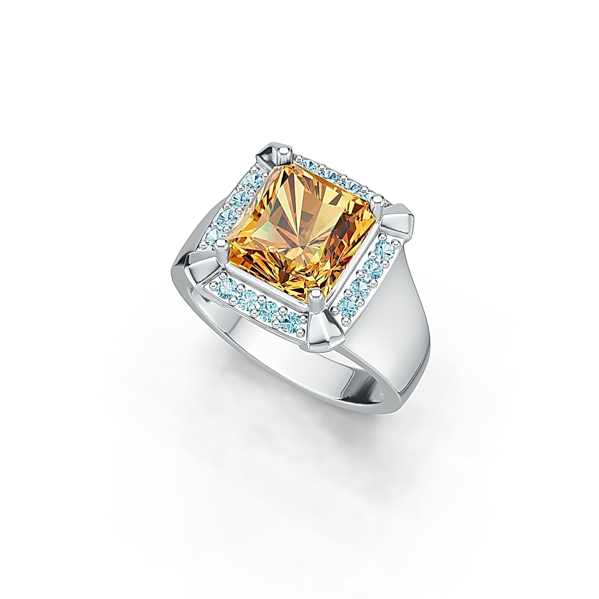 Sterling Silver Semi Mount Ring Setting Cushion CU 10x9mm Syzjewelry