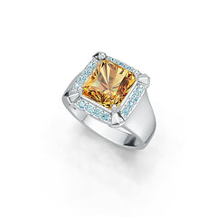 Sterling Silver Semi Mount Ring Setting Cushion CU 10x9mm Syzjewelry