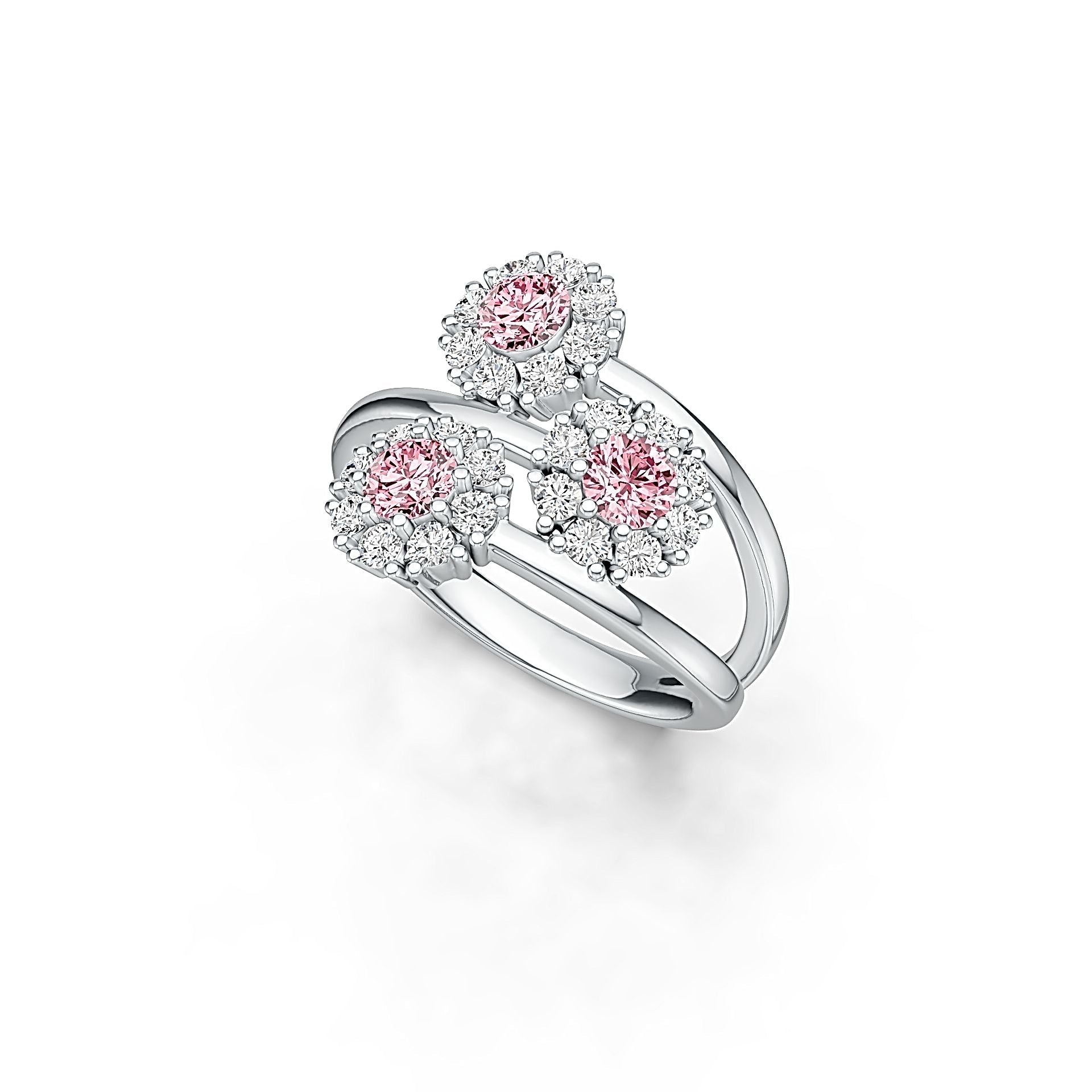 Sterling Silver Semi Mount Ring Setting Round RD 4x4mm DHJ