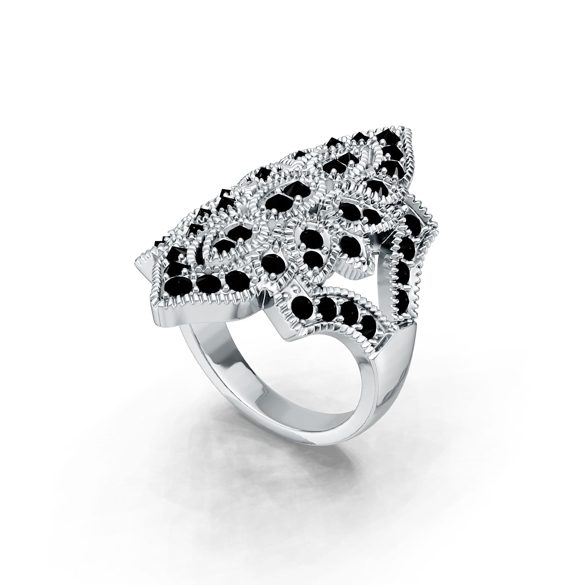 Sterling Silver Semi Mount Ring Setting Round RD 2x2mm DHJ