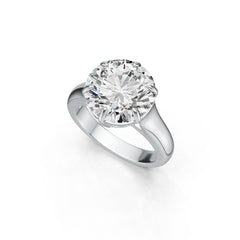 Sterling Silver Semi Mount Ring Setting Round RD 12X12mm Solitaire DHJ