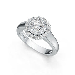 Sterling Silver Semi Mount Ring Setting Round RD 6x6mm Engagement Ring DHJ