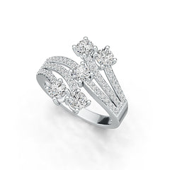 Sterling Silver Semi Mount Ring Setting Round RD 4x4mm DHJ