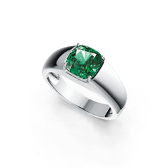 Sterling Silver Semi Mount Ring Setting Cushion CU 8X8mm DHJ