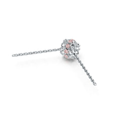 Sterling Silver Pendant with White Topaz or Moissanite Filigree Syzjewelry