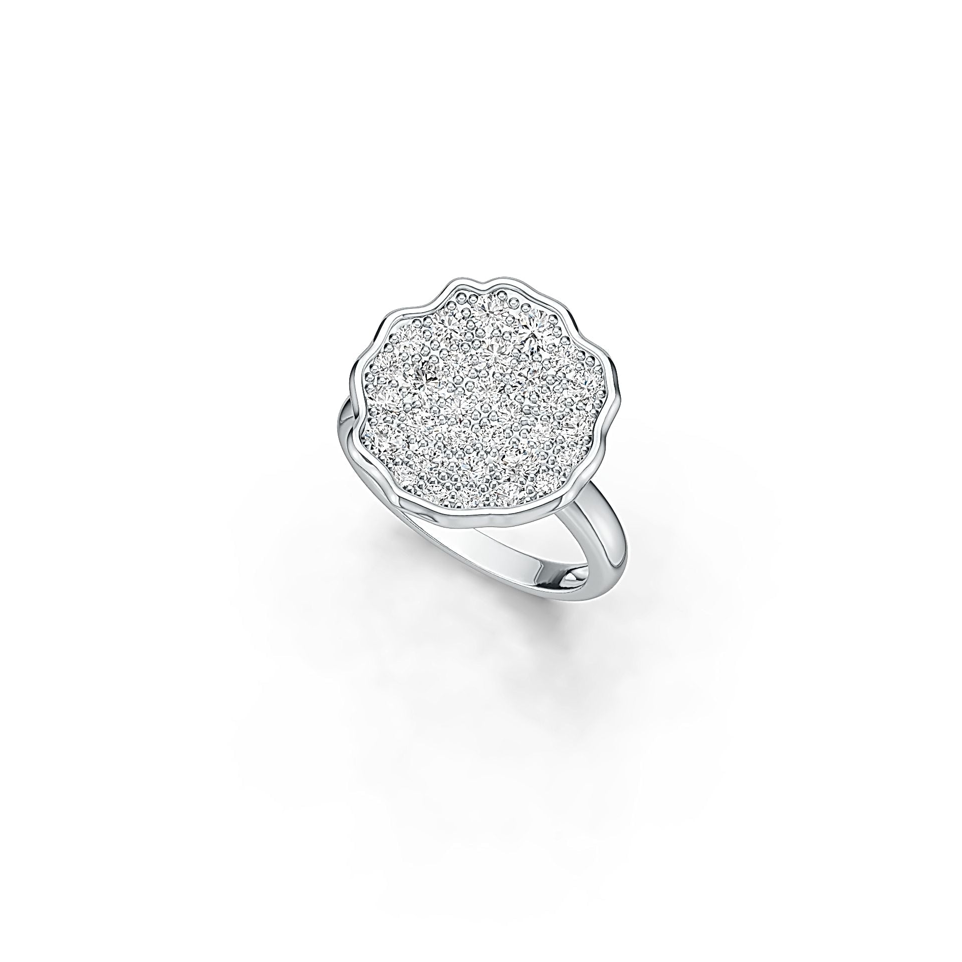 Sterling Silver Semi Mount Ring Setting Round RD 3x3mm DHJ