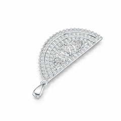 Sterling Silver Semi Mount Pendant Setting Pear PE 5X3mm DHJ