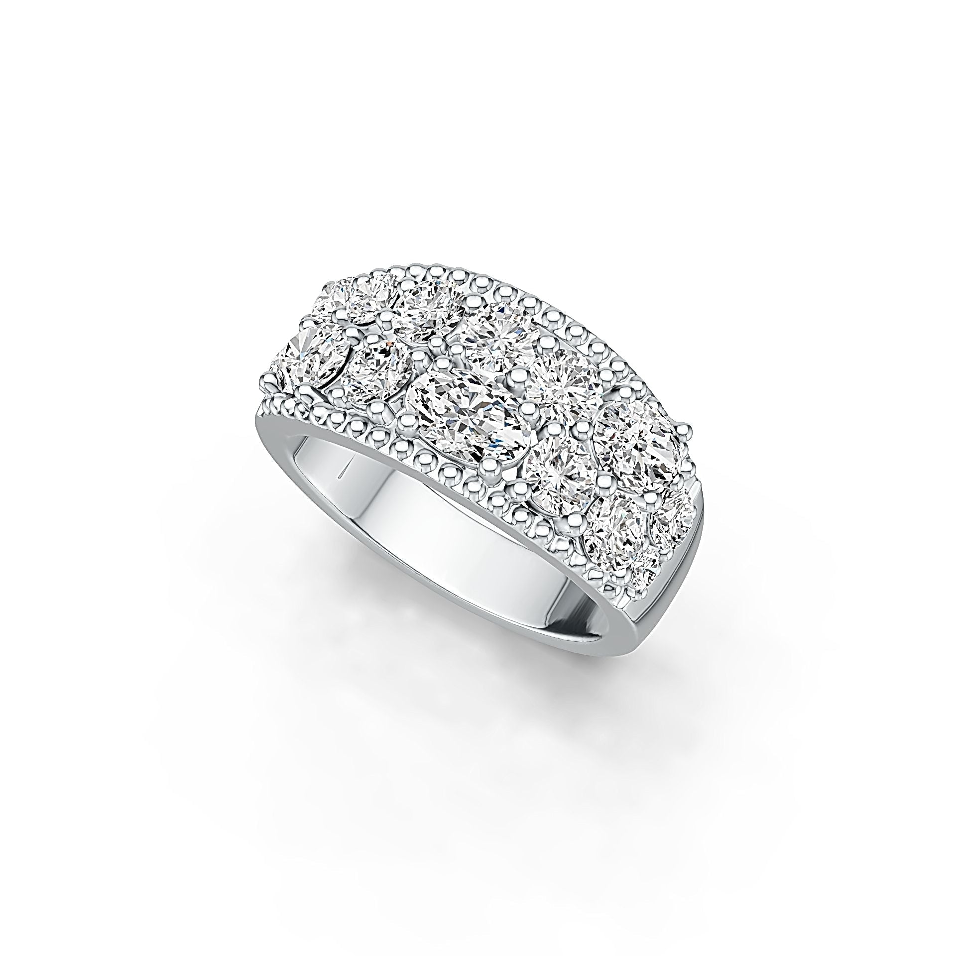 Sterling Silver Semi Mount Ring Setting Oval OV 6X4mm DHJ