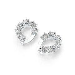 Sterling Silver Semi Mount Earrings Setting Oval OV 7X5mm DHJ