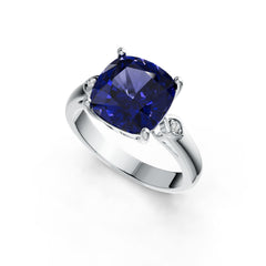 Sterling Silver Semi Mount Ring Setting Cushion CU 10X10mm DHJ