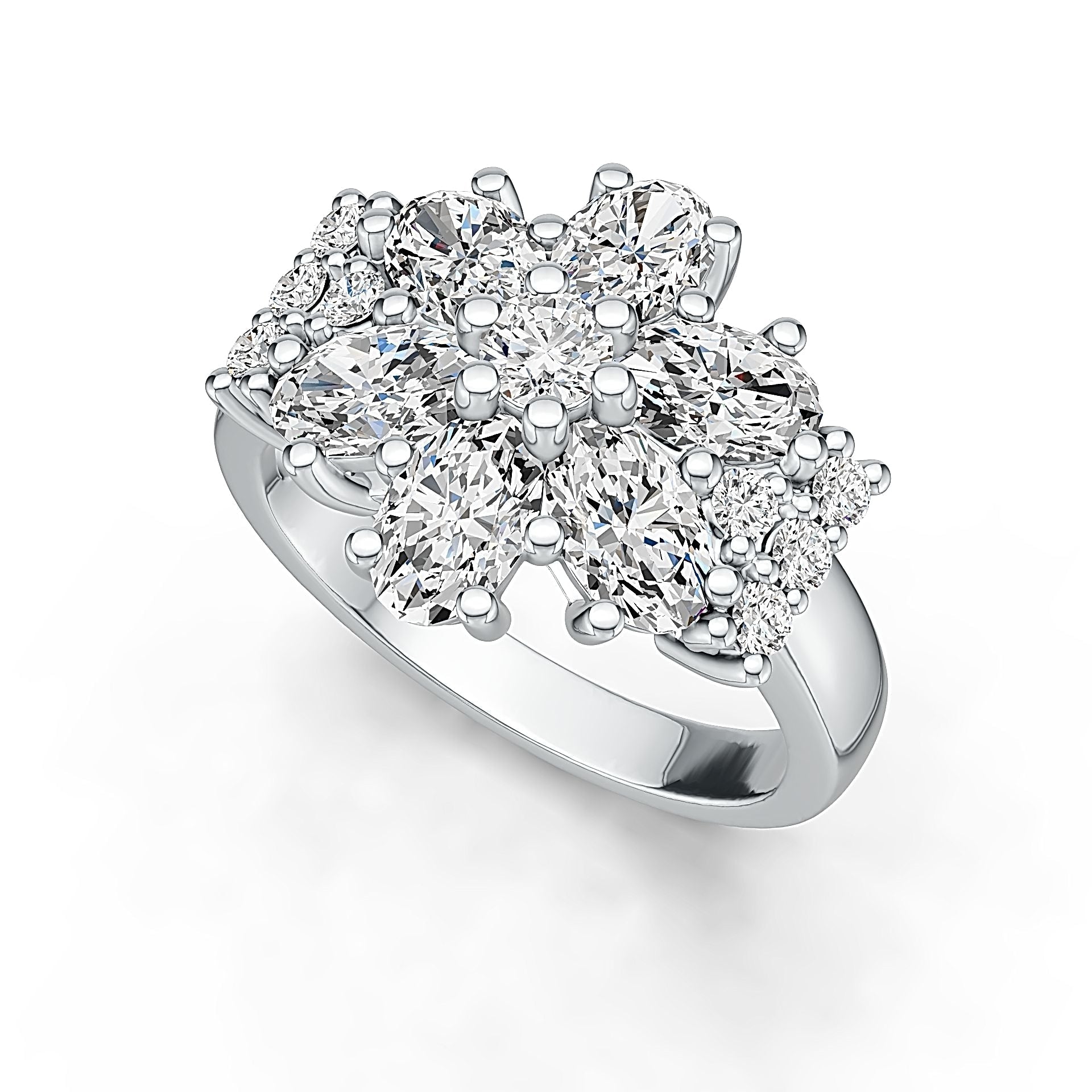 Sterling Silver Semi Mount Ring Setting Oval OV 6X4mm DHJ