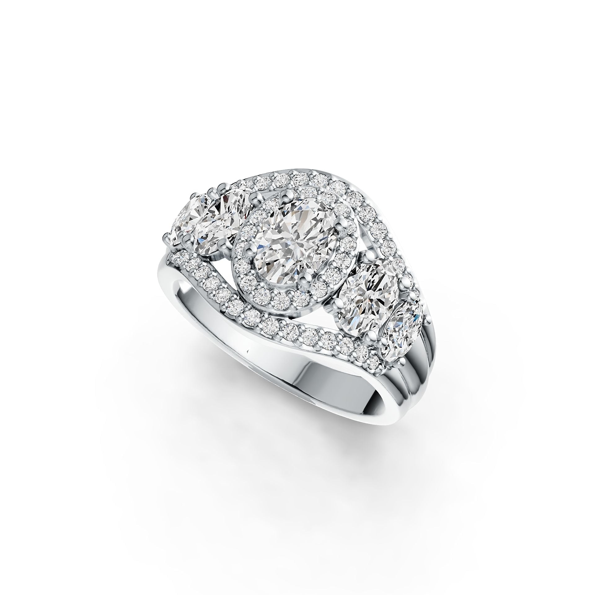 Sterling Silver Semi Mount Ring Setting Oval OV 7X5mm DHJ