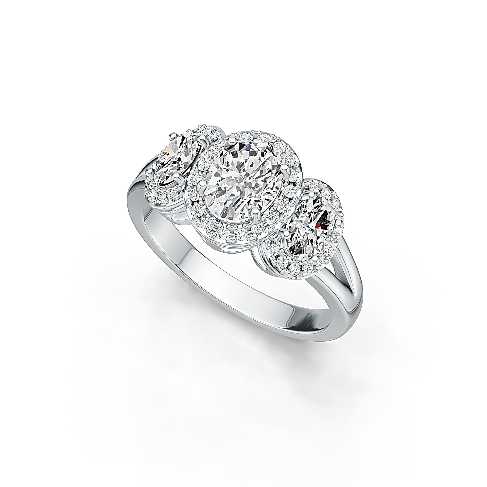 Sterling Silver Semi Mount Ring Setting Oval OV 8X6mm OV 6X4mm DHJ
