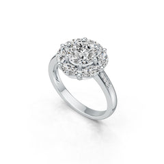 Sterling Silver Semi Mount Ring Setting Round RD 8X8mm MQ 6X3mm DHJ
