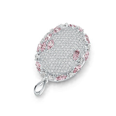 Sterling Silver Semi Mount Pendant Setting Oval OV 5X3mm DHJ