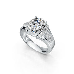Sterling Silver Semi Mount Ring Setting Oval OV 10X8mm DHJ