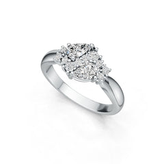 Sterling Silver Semi Mount Ring Setting Pear PE 6X4mm DHJ