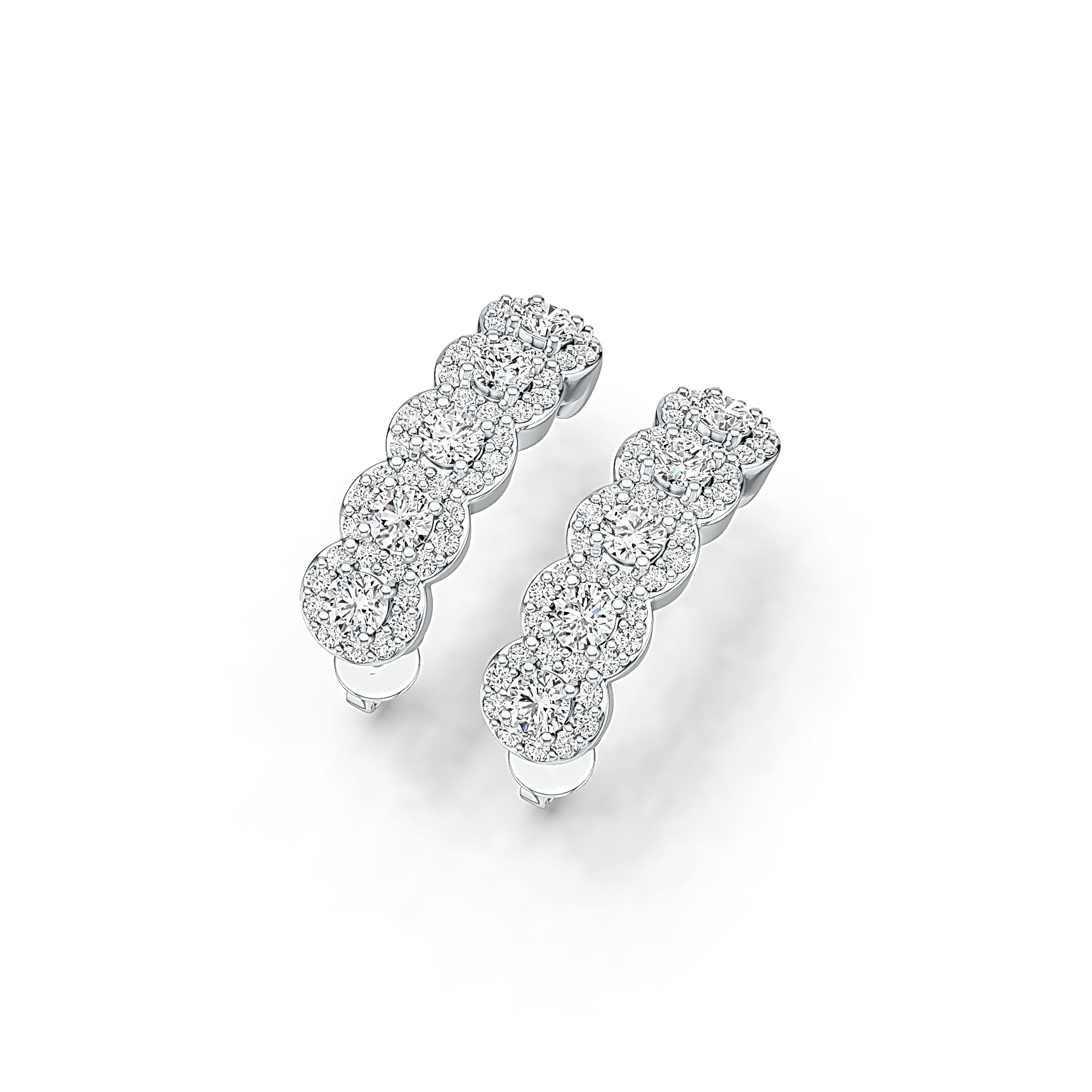 Sterling Silver Semi Mount Earrings Setting Round RD 3x3mm - Syzjewelry