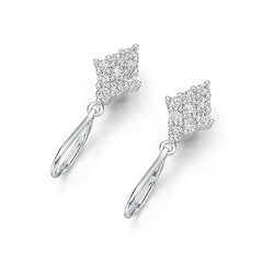 Sterling Silver Semi Mount Earrings Setting Round RD 2.5mm DHJ