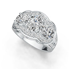 Sterling Silver Semi Mount Ring Setting Oval OV 8X6mm OV 7X5mm DHJ