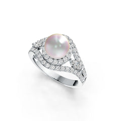 Sterling Silver Semi Mount Ring Setting Round RD 8.5mm DHJ