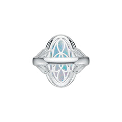 Sterling Silver Semi Mount Ring Setting Oval OV 21X12mm DHJ