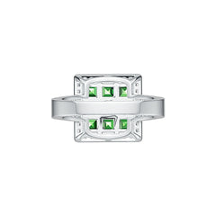 Sterling Silver Semi Mount Ring Setting Princess SQ 3.5X3.5mm DHJ
