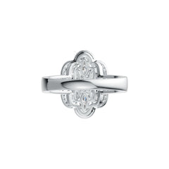 Sterling Silver Semi Mount Ring Setting Oval OV 5X3mm Split Shank DHJ