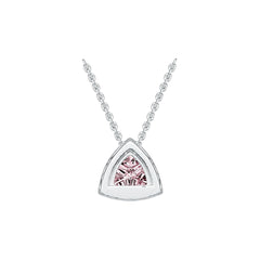 Sterling Silver Semi Mount Pendant Setting Trillion TRI 8x8mm Halo Syzjewelry