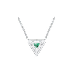 Sterling Silver Semi Mount Pendant Setting Trillion TRI 7x7mm Syzjewelry