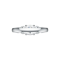 Sterling Silver Semi Mount Ring Setting Cushion CU 7X7mm DHJ