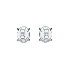 Sterling Silver Semi Mount Earrings Setting Oval OV 8X6mm DHJ