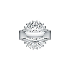 Sterling Silver Semi Mount Ring Setting Round RD 2.1mm Split Shank DHJ