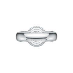 Sterling Silver Semi Mount Ring Setting Round RD 8x8mm DHJ