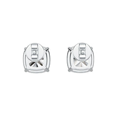 Sterling Silver Semi Mount Earrings Setting Cushion CU 8X8mm DHJ