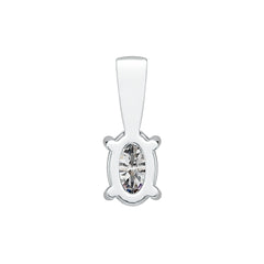 Sterling Silver Semi Mount Pendant Setting Oval OV 6X4mm DHJ