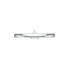 Silver ring with center heart setting