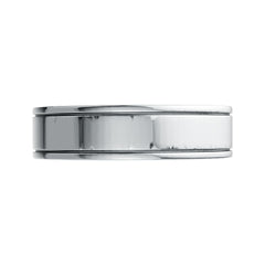 Platinum Moissanite Ring Princess SQ 4X4mm Men's Ring
