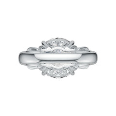 Sterling Silver Semi Mount Ring Setting Round RD 12.5mm DHJ