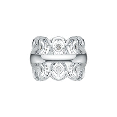 Sterling Silver Semi Mount Ring Setting Round RD 4x4mm DHJ