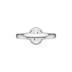 Sterling Silver Semi Mount Ring Setting Oval OV 8x6mm Halo White Topaz Syzjewelry