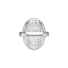 Sterling Silver Sterling Silver Semi Mount Ring Setting Oval OV 6X4mm PE 6X4mm Syzjewelry
