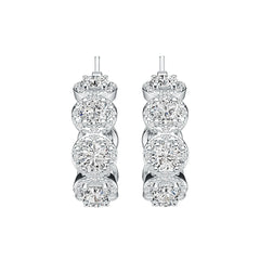 Sterling Silver Semi Mount Earrings Setting Round RD 5x5mm DHJ